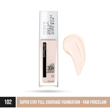 Maybelline super stay full coverage foundation 102 fair porcelain