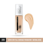 maybelline super stay full coverage foundation 220 natural beige