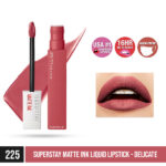 Maybelline super stay matte ink liquid lipstick 225 delicate