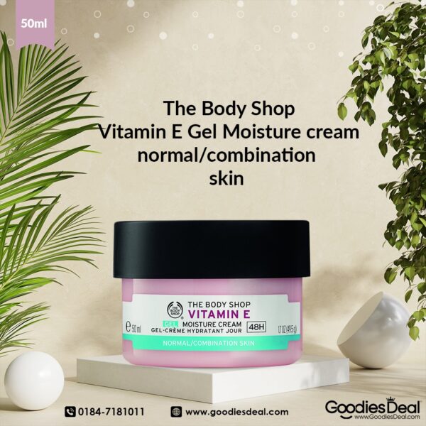 The Body Shop Vitamin E Gel Moisture Cream 48h 50ml in goodiesdeal
