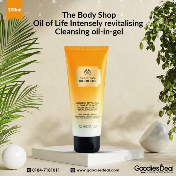 The Body Shop Oils of Life Intensely Revitalising Cleansing Oil In Gel 100 ml in goodiesdeal