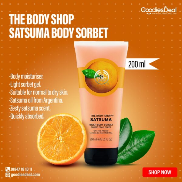 The Body Shop Satsuma Body Sorbet 200ml in goodiesdeal